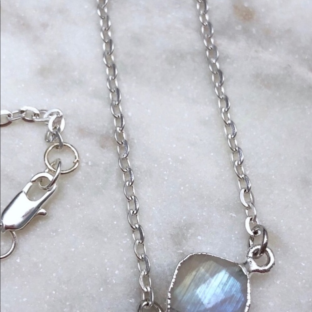 Rainbow Moonstone Necklace - Picture 7 of 8